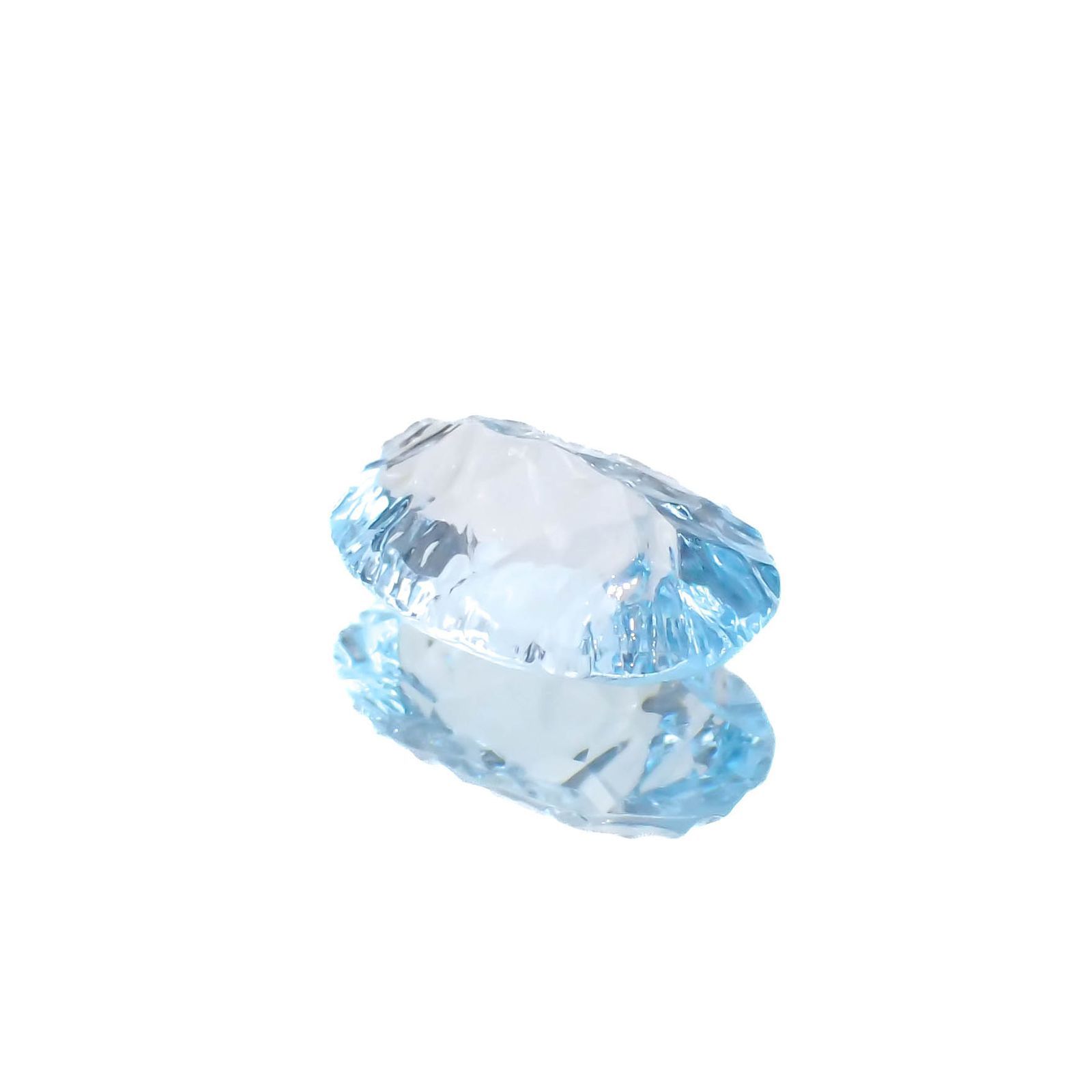 ◇カスタムカット◇ブルートパーズ ブラジル産 3.58ct[221219337]12x8.1mm前後