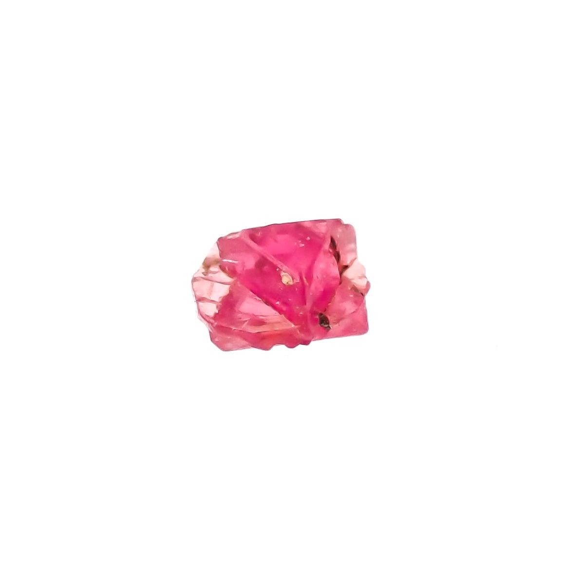 ツインクリスタルスピネル(スピネル式双晶）原石 ビルマ産 0.078ct[231124056]2.8x2.8mm前後