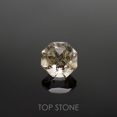 ◇オクタゴンカット◇ルチルクォーツSA ブラジル産 ルース 0.53ct[210611307]5.1×5mm前後
