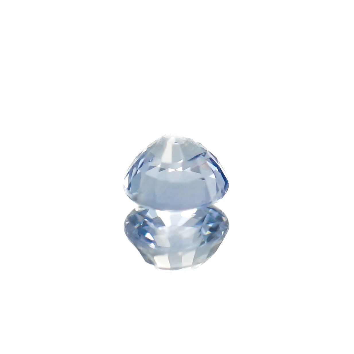 アイスブルーサファイア(宝石名サファイア)スリランカ/マダガスカル産 0.31ct 識別済[230119946]3.9x3.8mm前後
