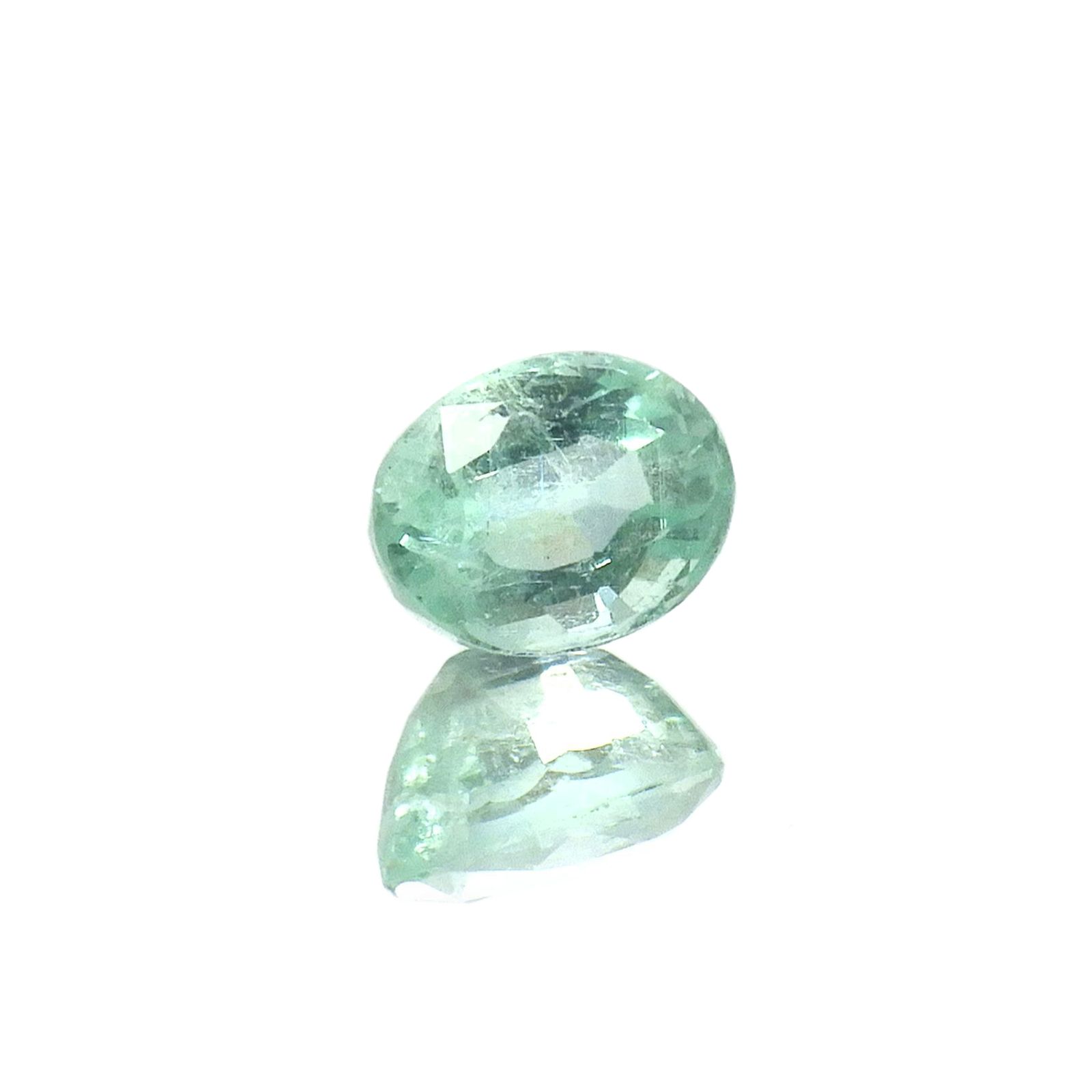 パステルカラーエメラルド コロンビア/ブラジル産 0.53ct [250817232]5.7x4.3mm前後