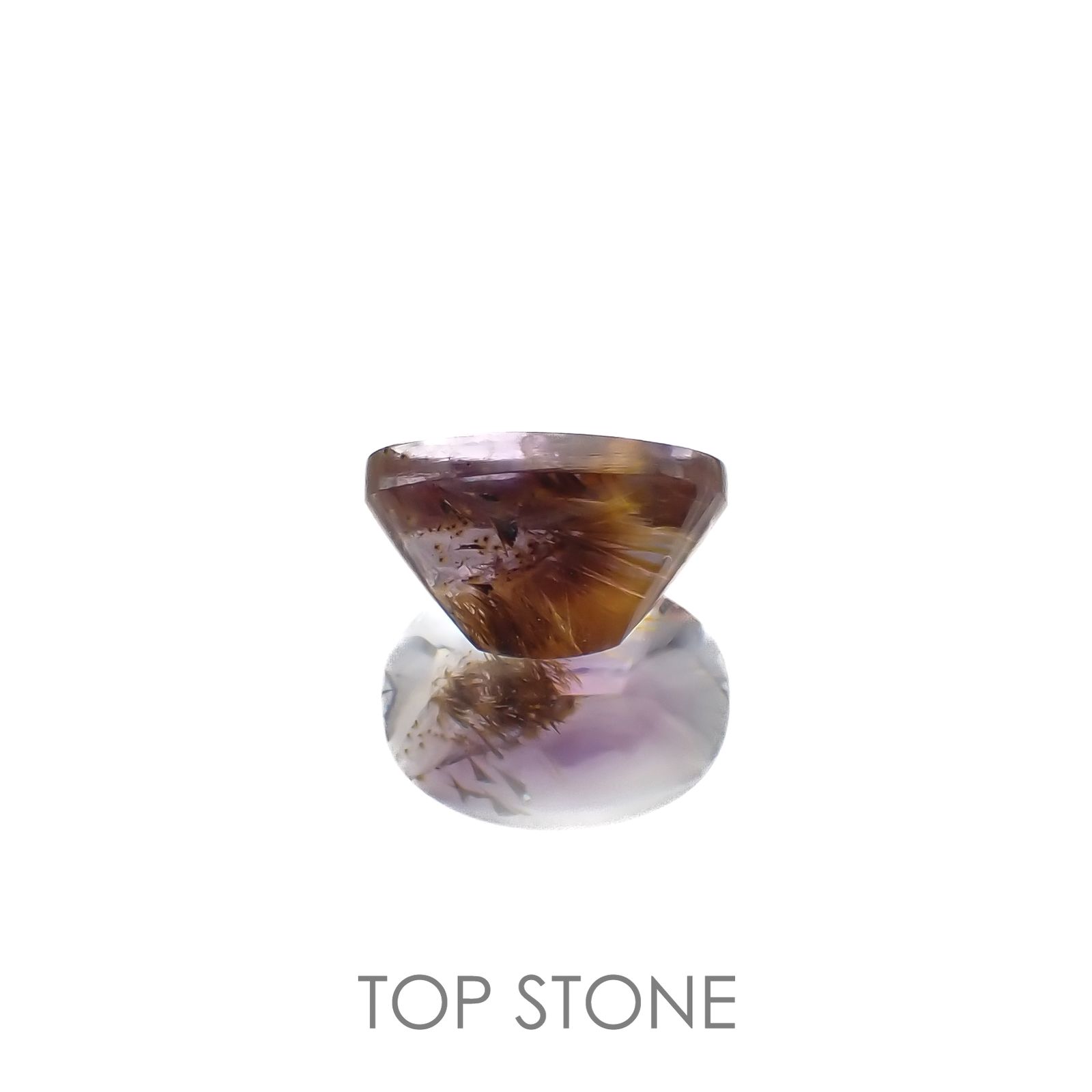 ゲーサイトインアメジスト ブラジル産 3.99ct[220917934]11.7x8.7mm前後