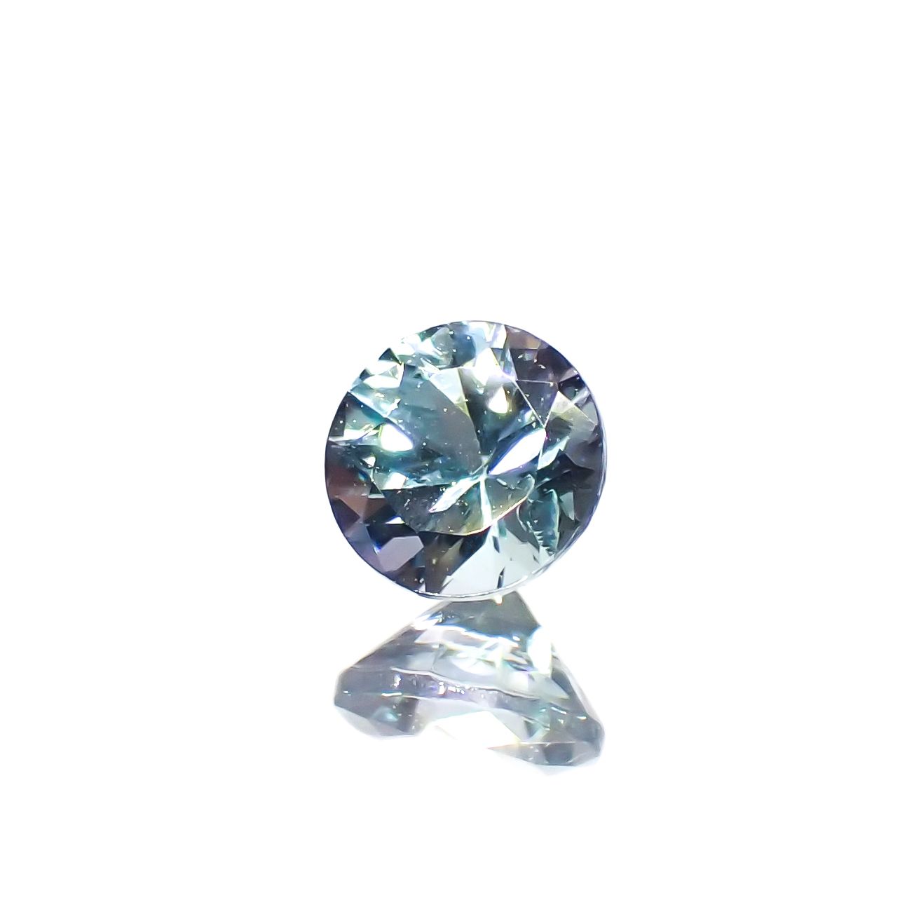ブルーグリーンコーネルピン(宝石名コーネルピン)タンザニア産 0.13ct 識別済[230722858]3.1x3.1mm前後