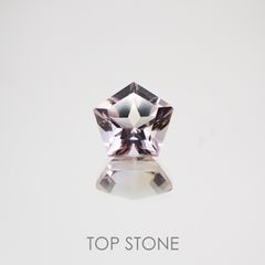 ◇ペンタゴンカット◇アメトリンSA(宝石名バイカラー・クォーツ/別名アメトリン) ボリビア産 0.74ct 識別済[210611043]6.1×6.4mm前後