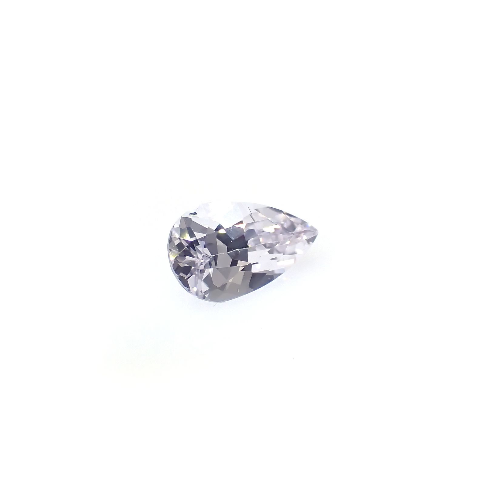 アイスラベンダーサファイア(宝石名サファイア)スリランカ/マダガスカル産 0.80ct 識別済[240226287]7.4x4.4mm前後