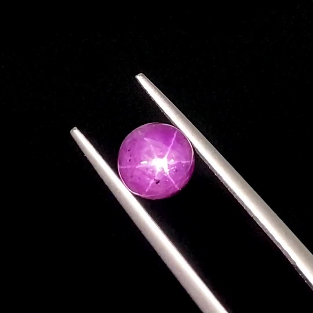パープルスターサファイア(宝石名パープル・スター サファイア)インド