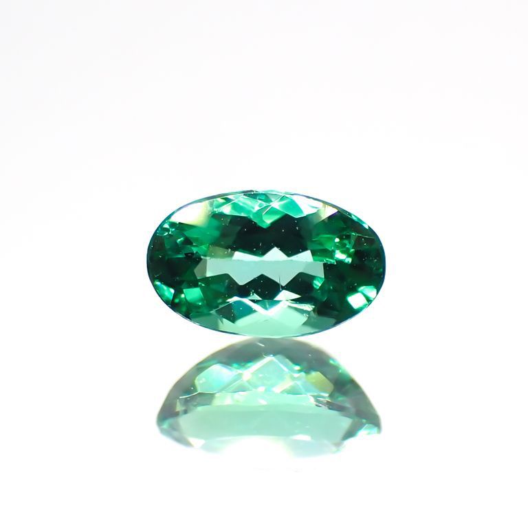 パライバトルマリン(宝石名トルマリン/別名パライバ・トルマリン)ブラジル・バターリャ鉱山産 0.39ct GIA鑑付[211113717]5.62x3.5mm前後