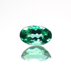 パライバトルマリン(宝石名トルマリン/別名パライバ・トルマリン)ブラジル・バターリャ鉱山産 0.39ct GIA鑑付[211113717]5.62x3.5mm前後