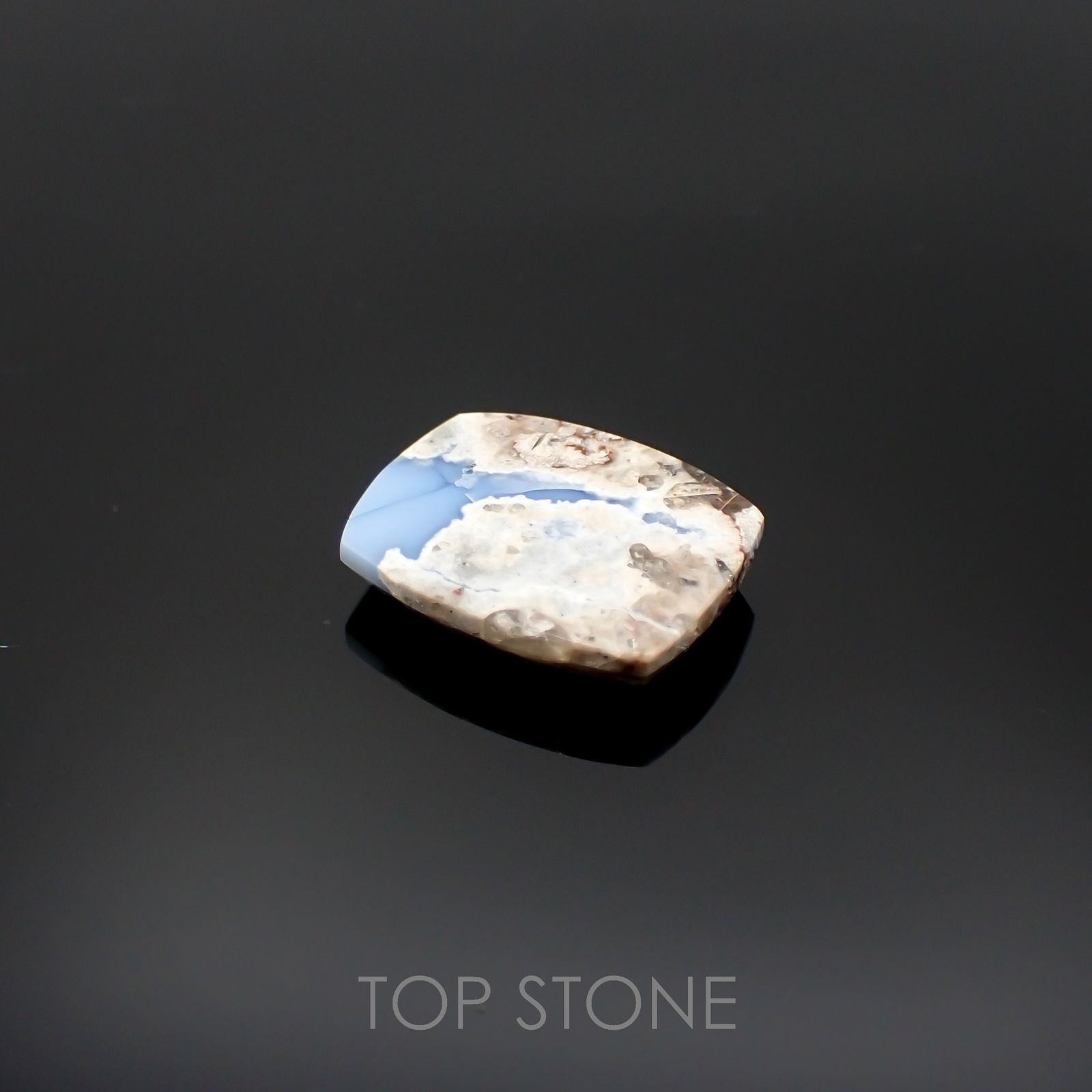 マトリックスブルーオパール アメリカ・オレゴン州産 6.92ct[220917802]16.6x13.2mm前後