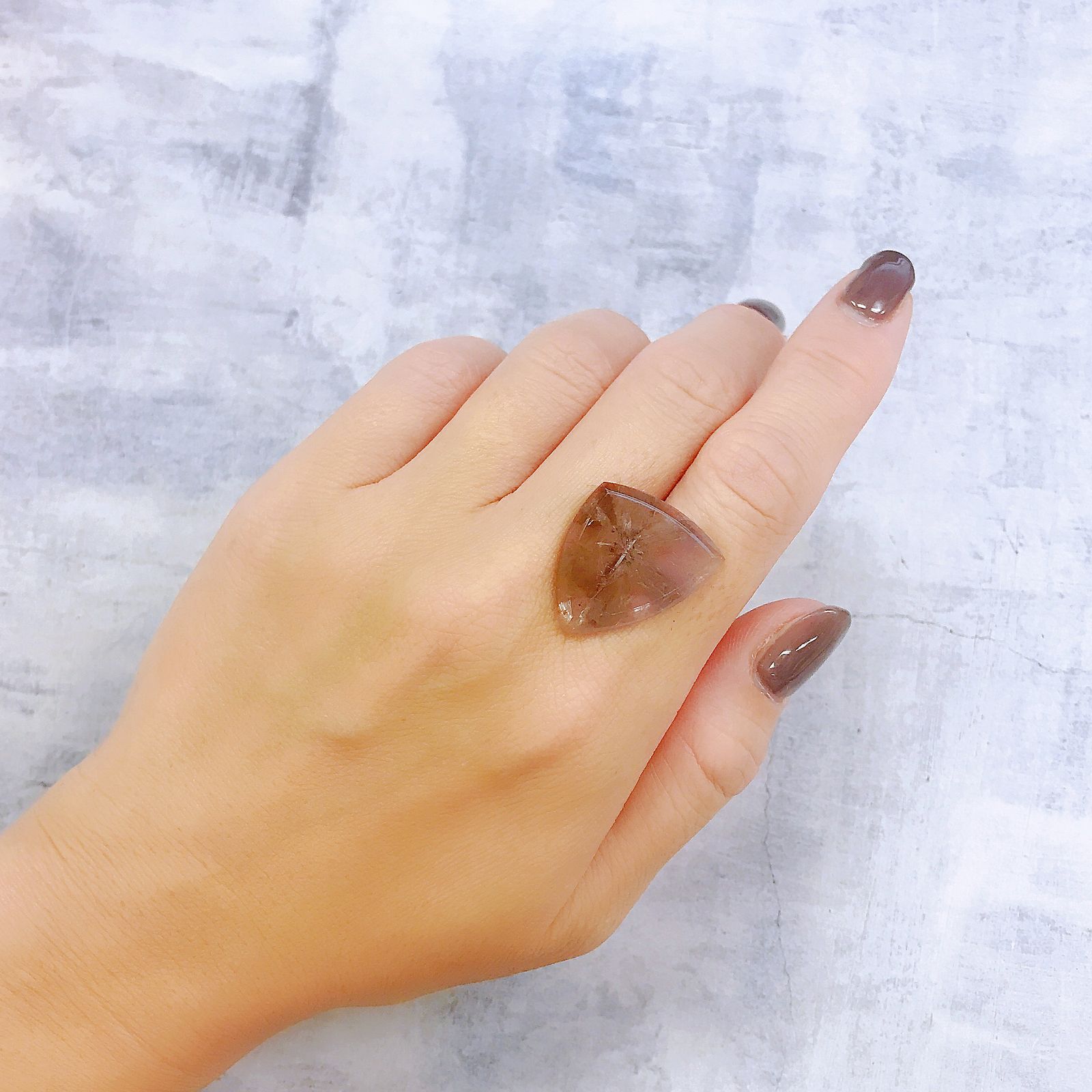 トラピッチェアメトリン 偏光板2枚付き  ブラジル・ミナスジェライス州産 12.18ct[220918110]23.3x19.6mm前後