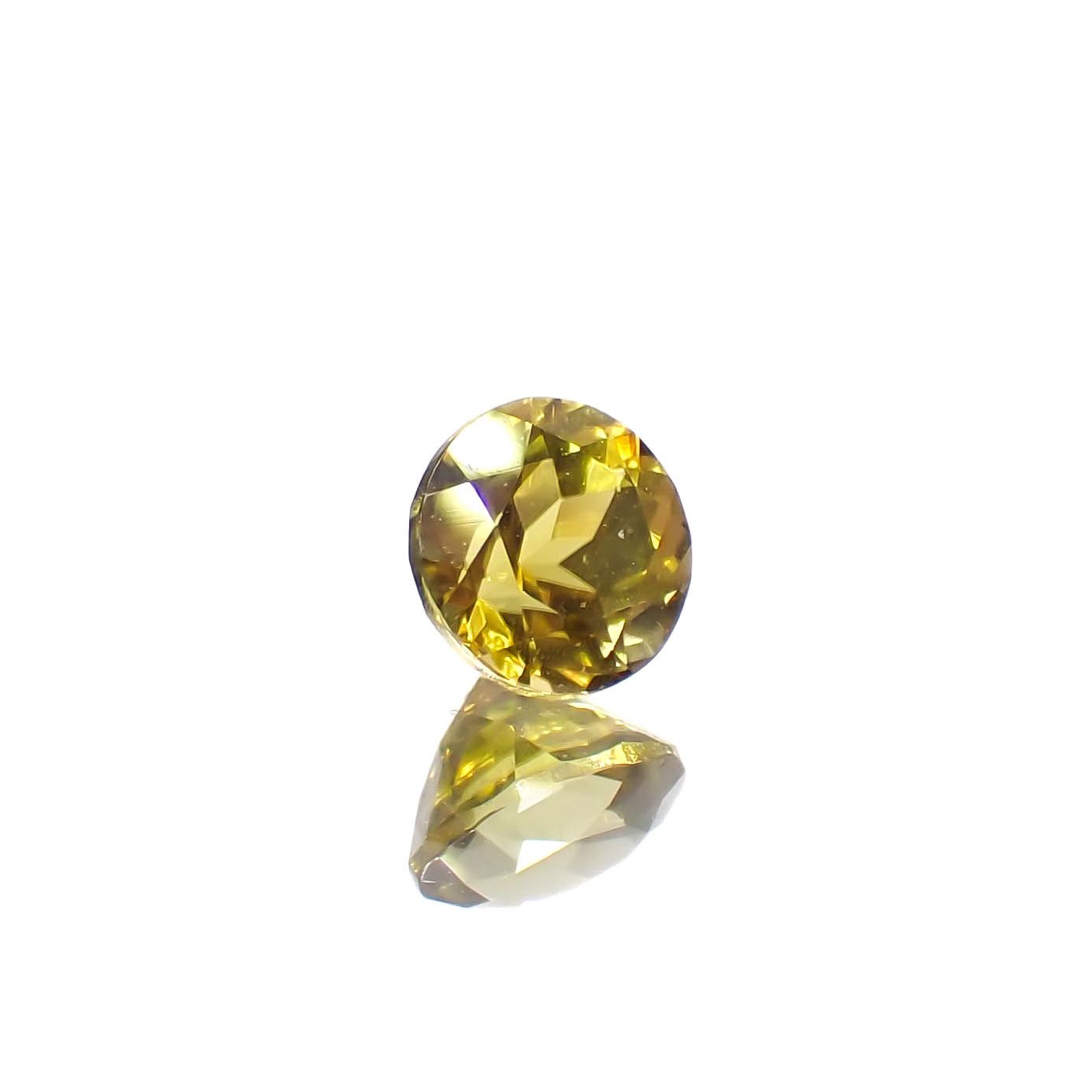 カナリートルマリン ザンビア・カナリー鉱山産 0.28ct[240527554]3.9x3.9mm前後