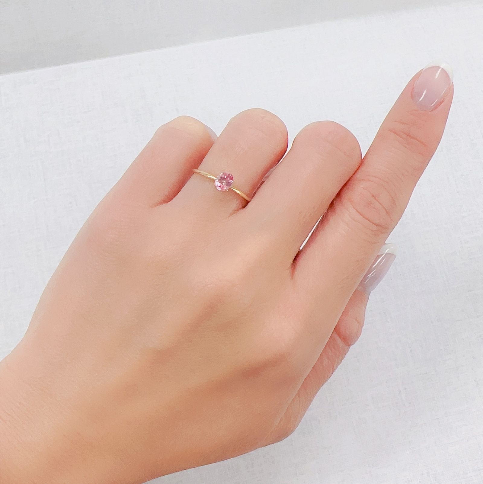 シルキーピンクスピネル タンザニア産 0.38ct[230421569]4.9x3.9mm前後
