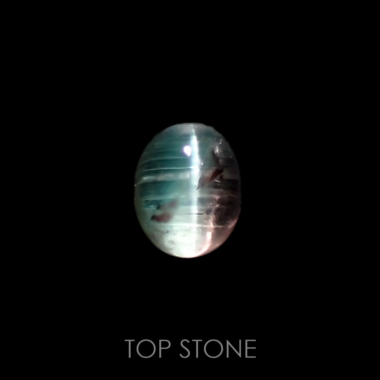 バイカラートルマリンキャッツアイ ブラジル産 0.36ct[221018611]4.5x3.6mm前後