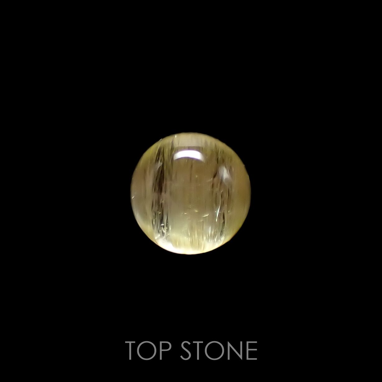 ルチルクォーツ(宝石名ルチルレイテッド・クォーツ) ブラジル産 2.31ct 識別済[210913298]8×7.9mm前後