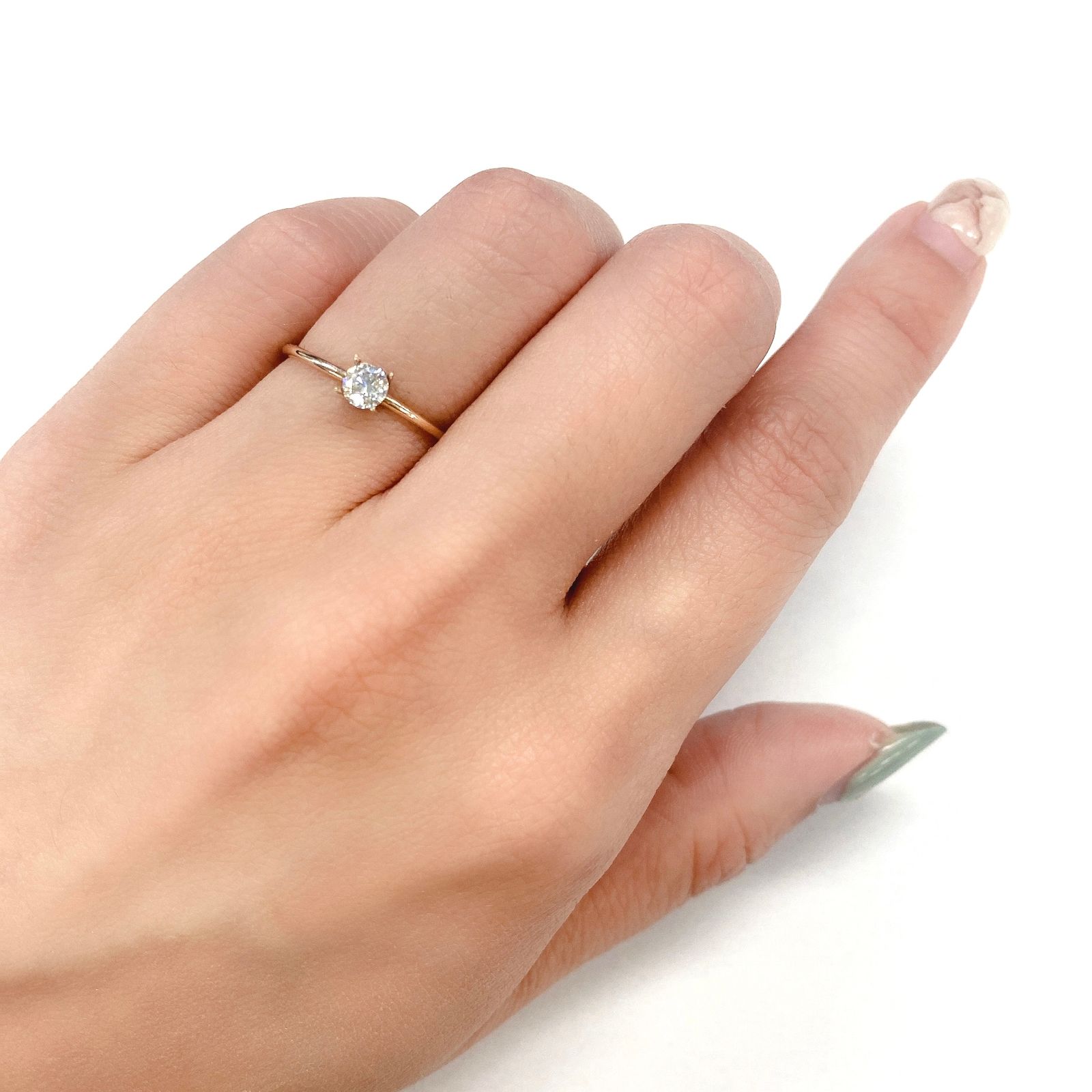 ダイヤモンド(宝石名ダイヤモンド)  SI-2 / F / GOOD 0.232ct ソ付(CGL)[210410717]3.8×3.8mm前後