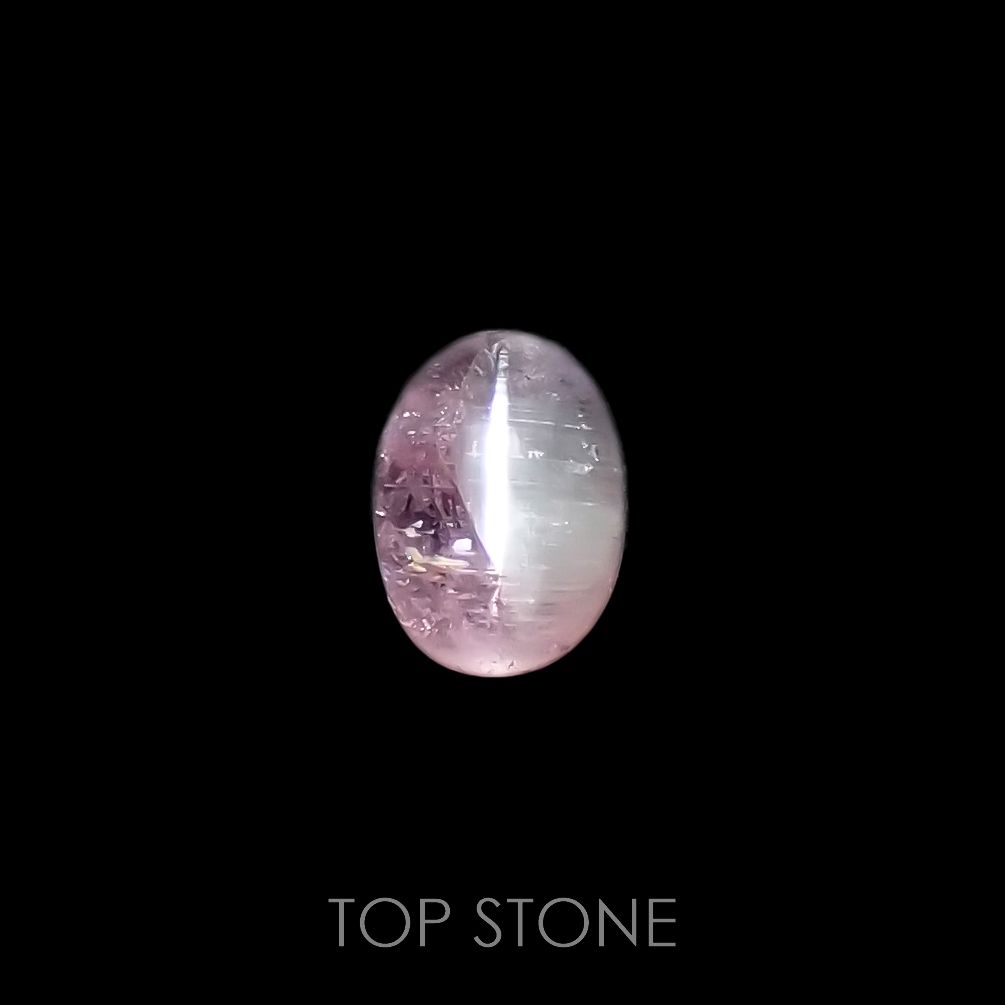 バイカラートルマリンキャッツアイ ブラジル産 0.38ct[221018605]5x3.6mm前後
