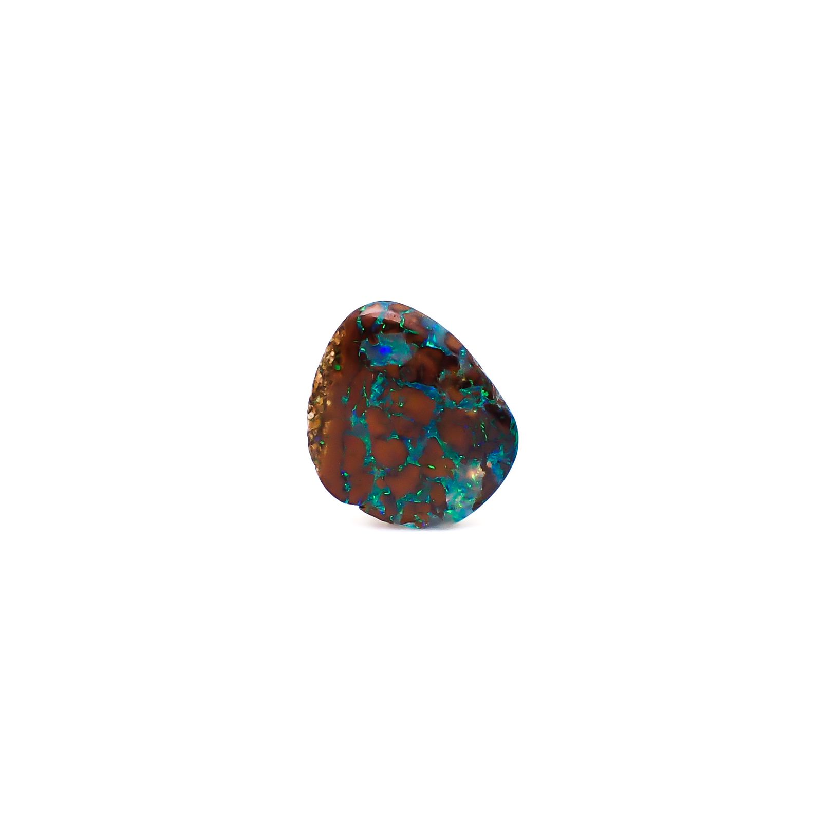 ボルダーオパール オーストラリア産 0.87ct / 8.8x7.7mm前後 [260933074]