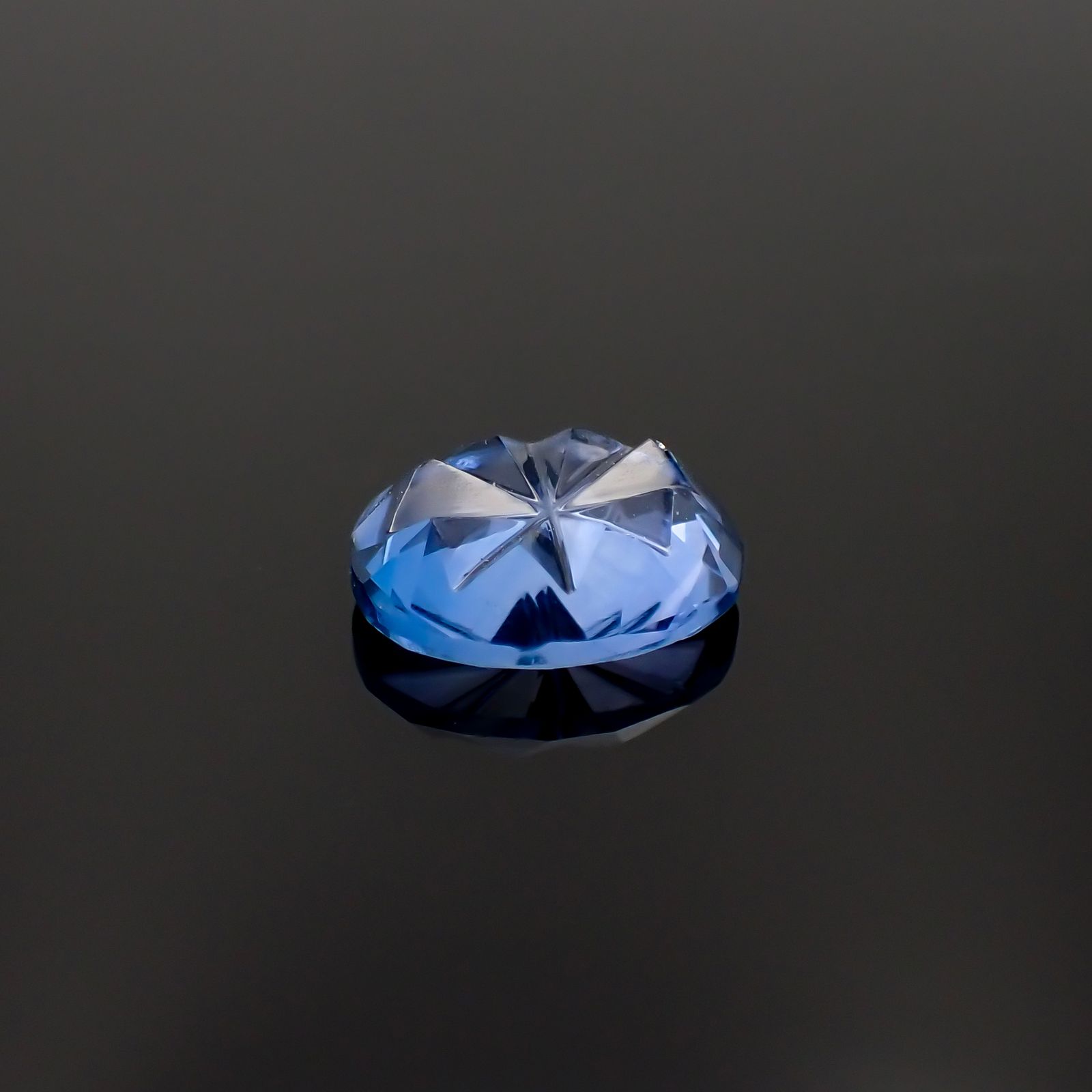 ◇甲州貴石切子Plus Three◇カラーチェンジフローライト カード付き ブラジル産 3.28ct[231225071]11.2x9mm前後