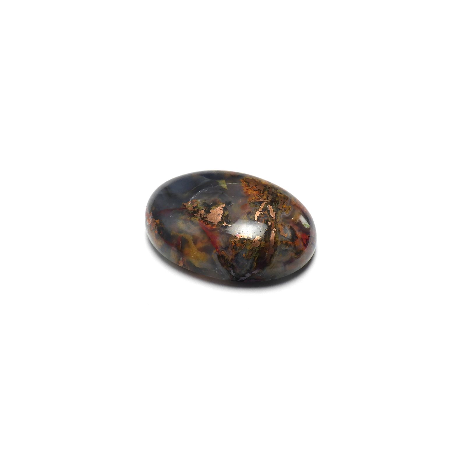 コッパークリソコラインカルセドニー インドネシア産 27.94ct[240125554]23.8x16.9mm前後