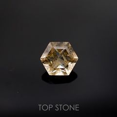 ◇ヘキサゴンカット◇ルチルクォーツSA ブラジル産 ルース 0.59ct[210511012]5.1×5.1mm前後