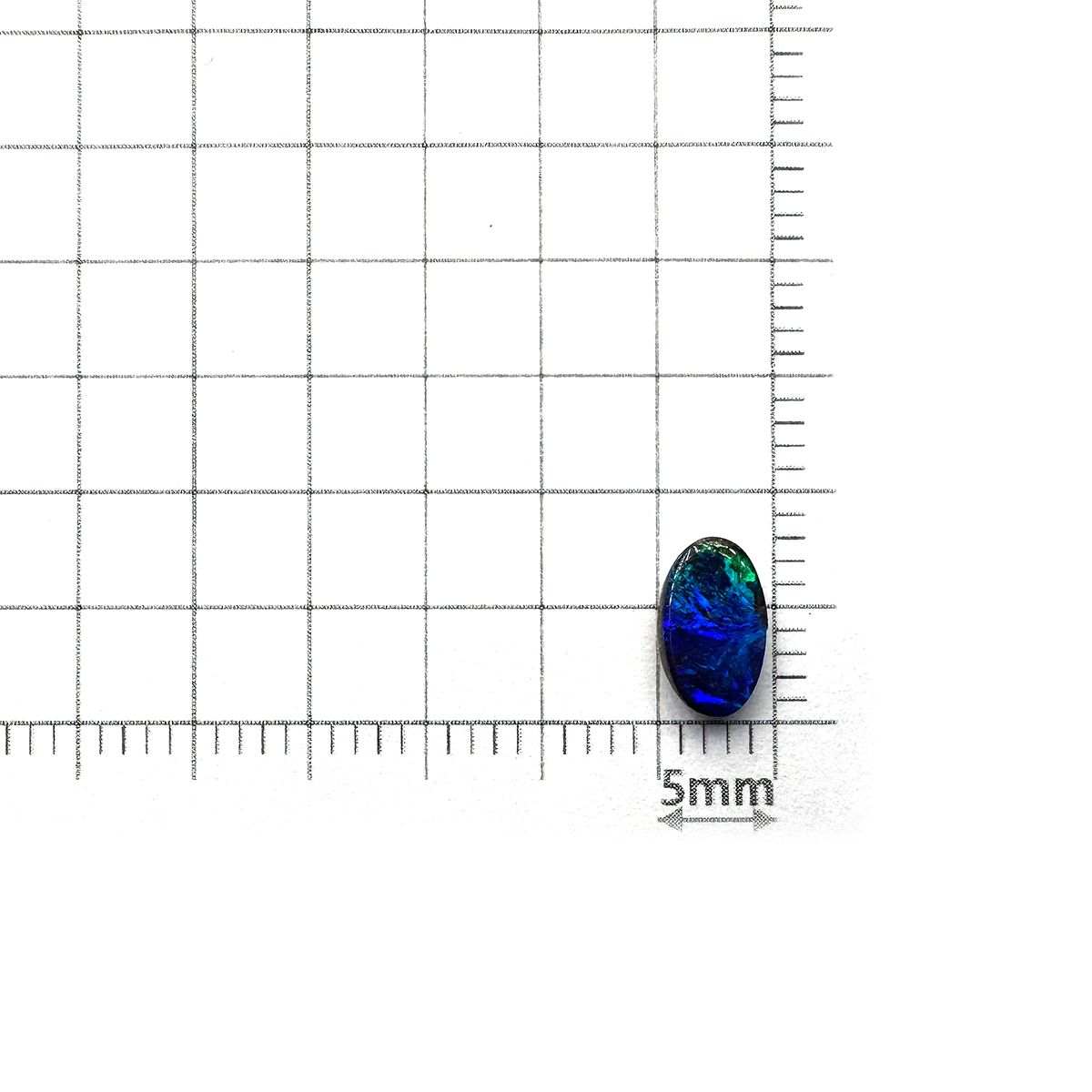ボルダーオパール 原石磨き オーストラリア産 0.76ct[231225149]7.4x4.5mm前後