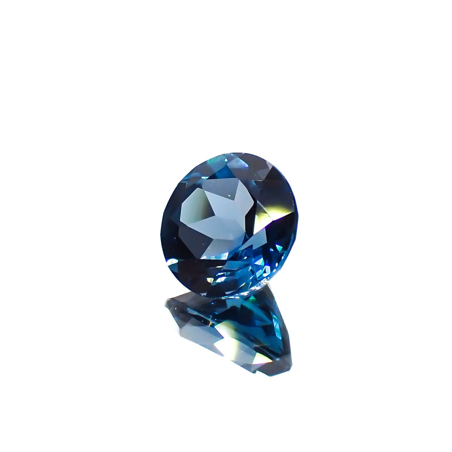 ロンドンブルートパーズ ブラジル産 1.62ct[221219308]7.1x7.1mm前後