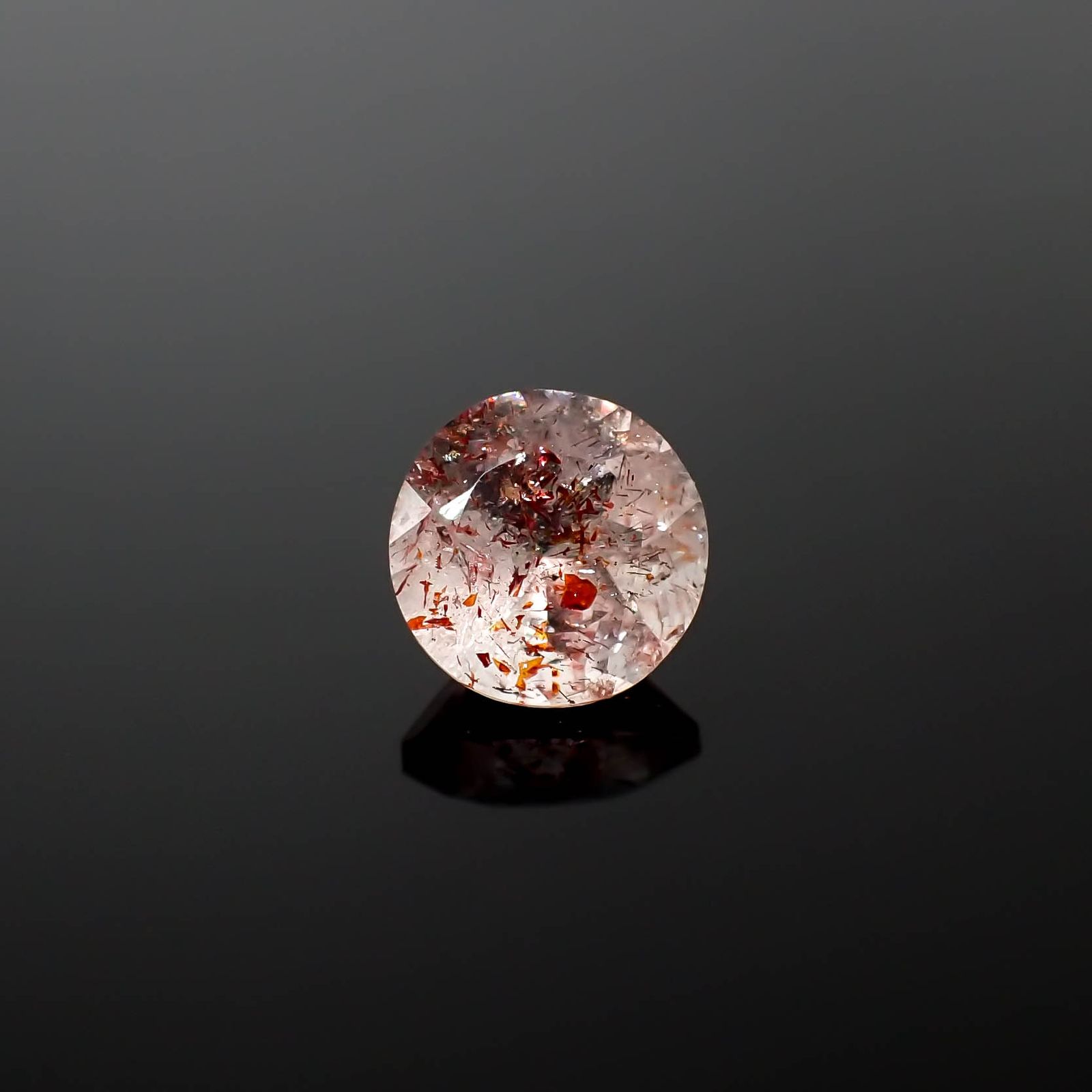 ファイヤークォーツ ナイジェリア産 1.25ct[240326707]7.2x7.2mm前後
