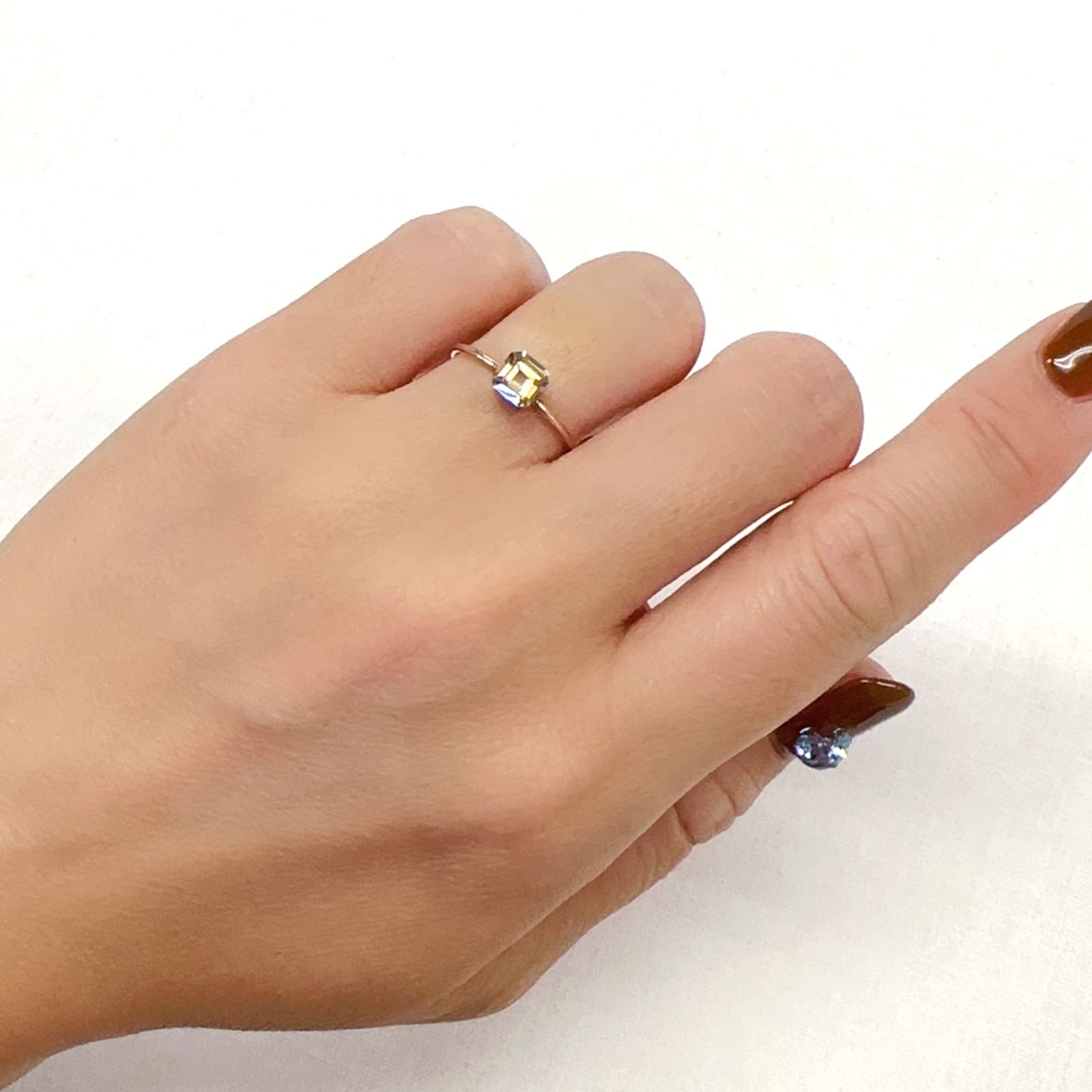 バイカラートルマリン(宝石名バイカラー・トルマリン)ブラジル産 0.59ct 識別済[231023950]5x5mm前後
