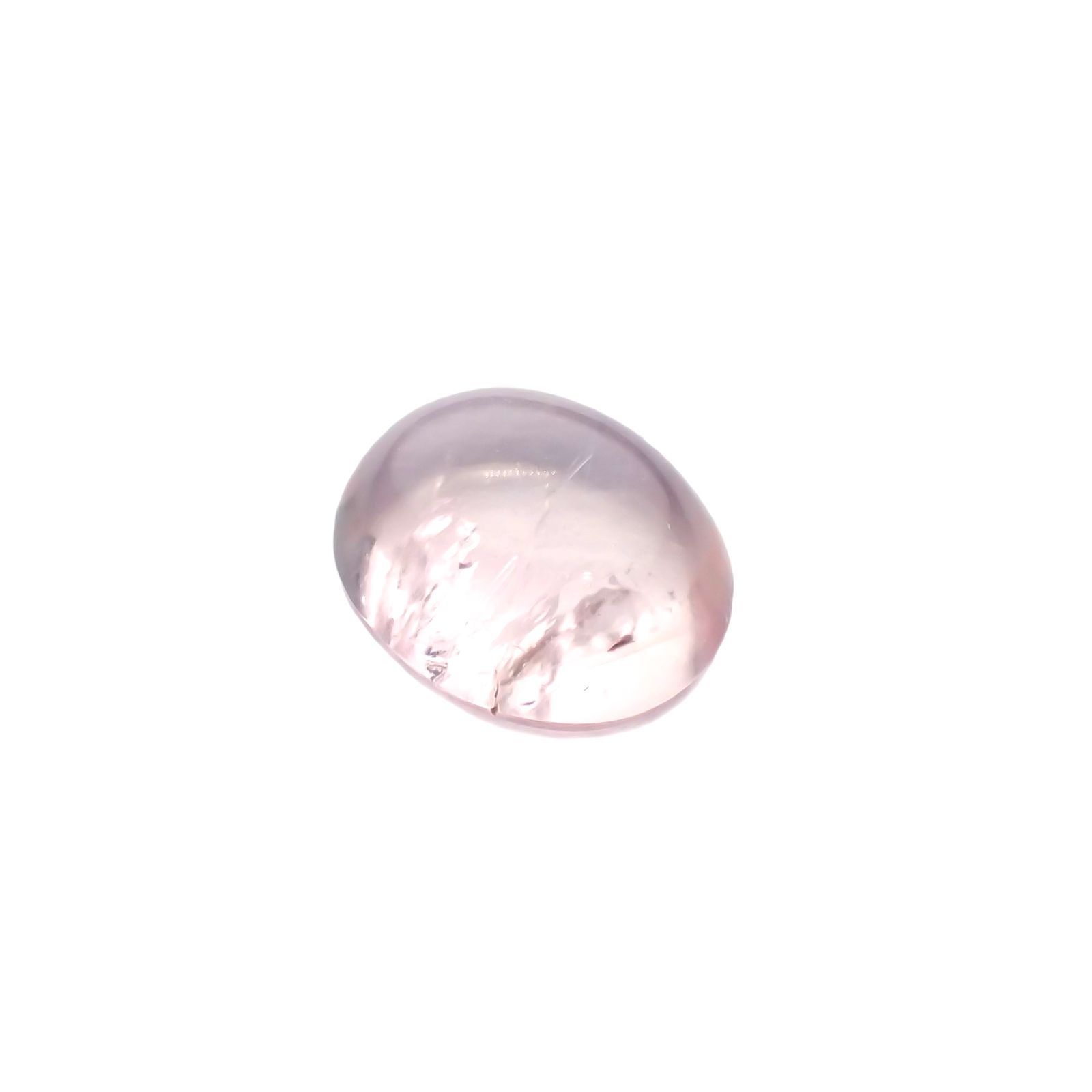 マリアライトキャッツアイ フルオレッセンス(宝石名ピンク スキャポライト・キャッツアイ)アフガニスタン産 1.462ct ソ付(彩珠)[231023943]7.8x6.7mm前後