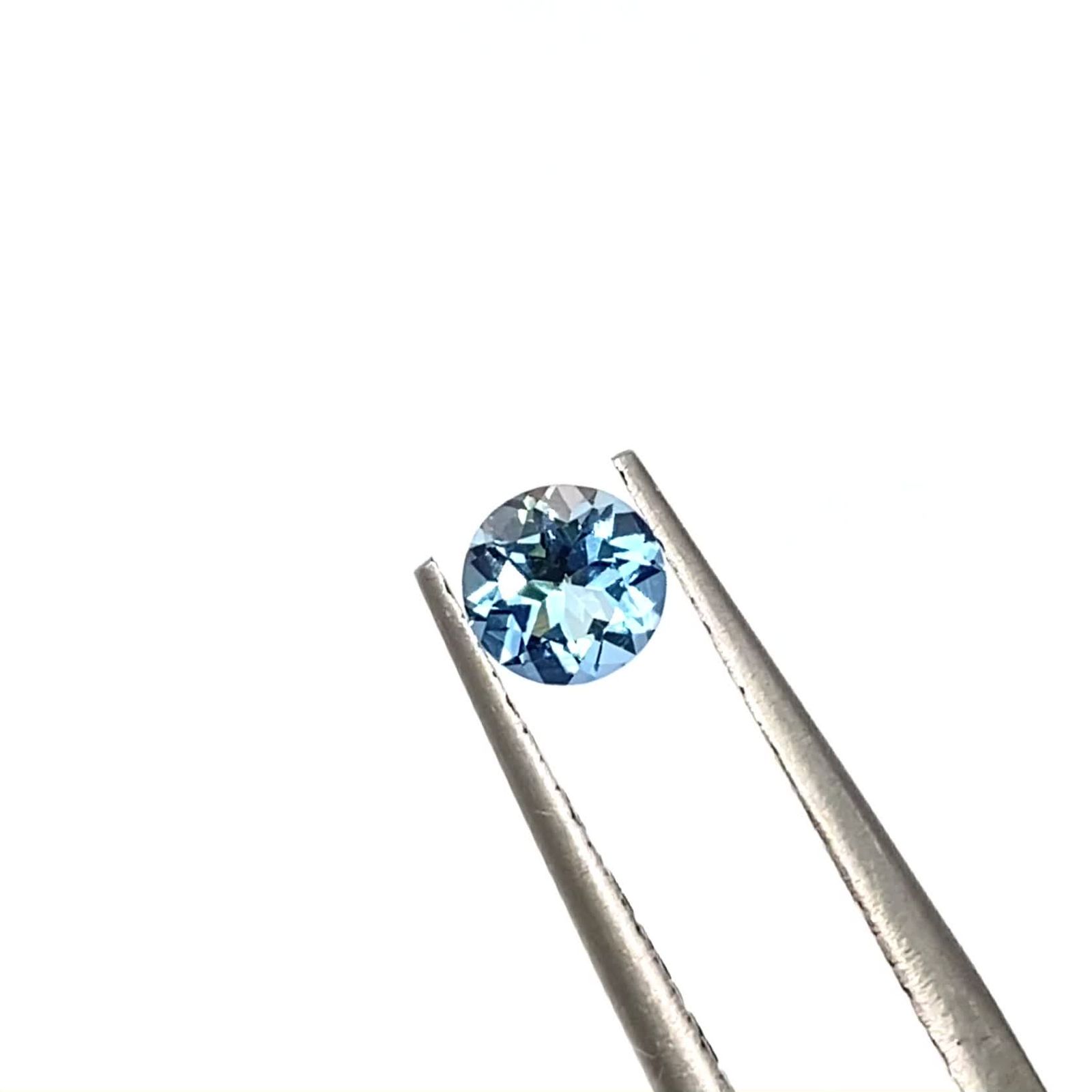 こまめしば★ブラジルサンタマリアアクアマリン★ペンダントオーダー サンタマリアアクアマリン ダイヤモンドネックレス AQ 5.882ct D