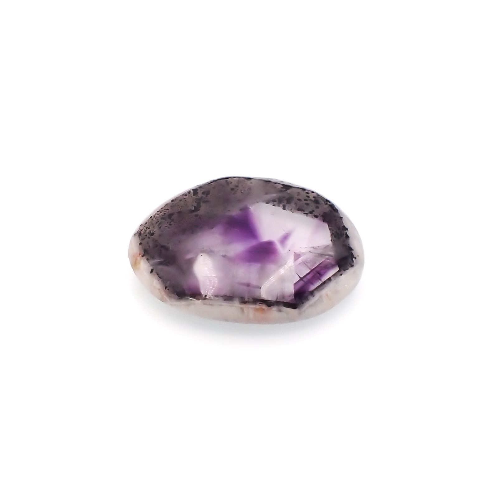 ◇フリーフォーム◇トラピッチェアメジスト 母岩付き ブラジル産 25.32ct[230722779]26x22.7mm前後