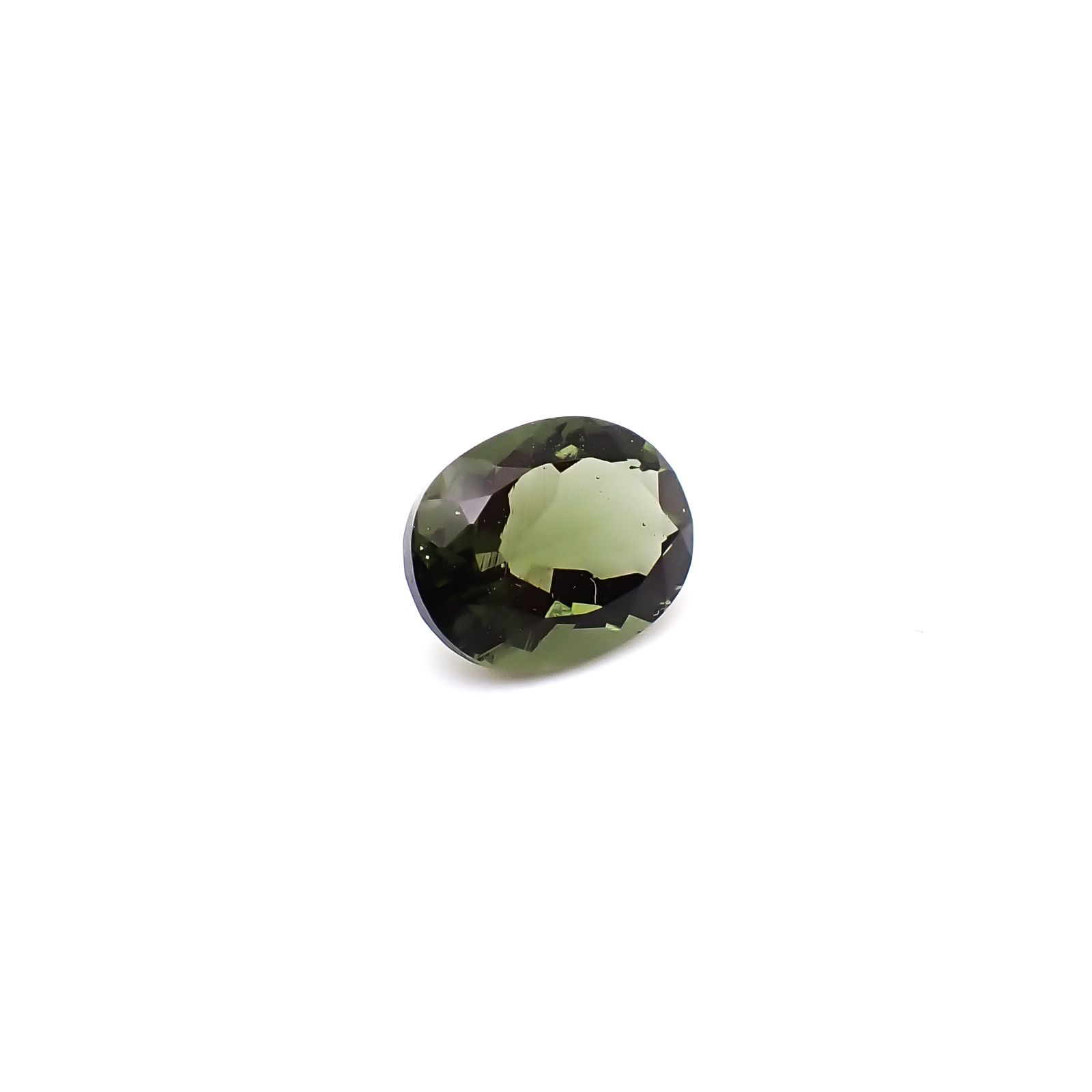 モルダバイト 発見地：旧チェコスロバキア 1.72ct / 9x7.1mm前後 [260832688]