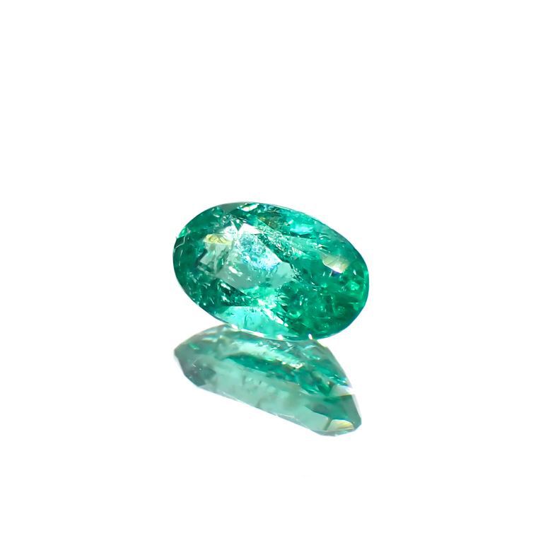 パライバトルマリン(宝石名トルマリン/別名パライバ・トルマリン)ブラジル・キントス鉱山産 0.254ct ソ付(宝貴協)[221018733]5.1x3.1mm前後
