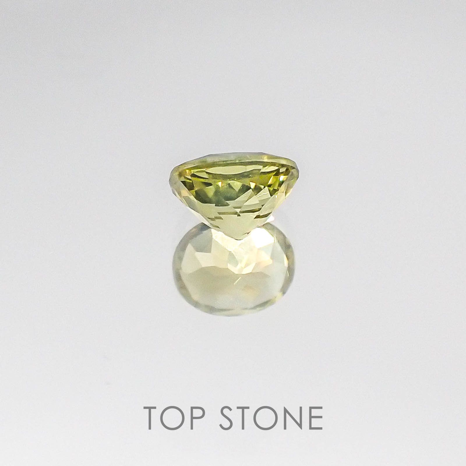 クリソベリルキャッツアイ スリランカ産 ルース 0.42ct[20084686]4.9×3.9mm前後