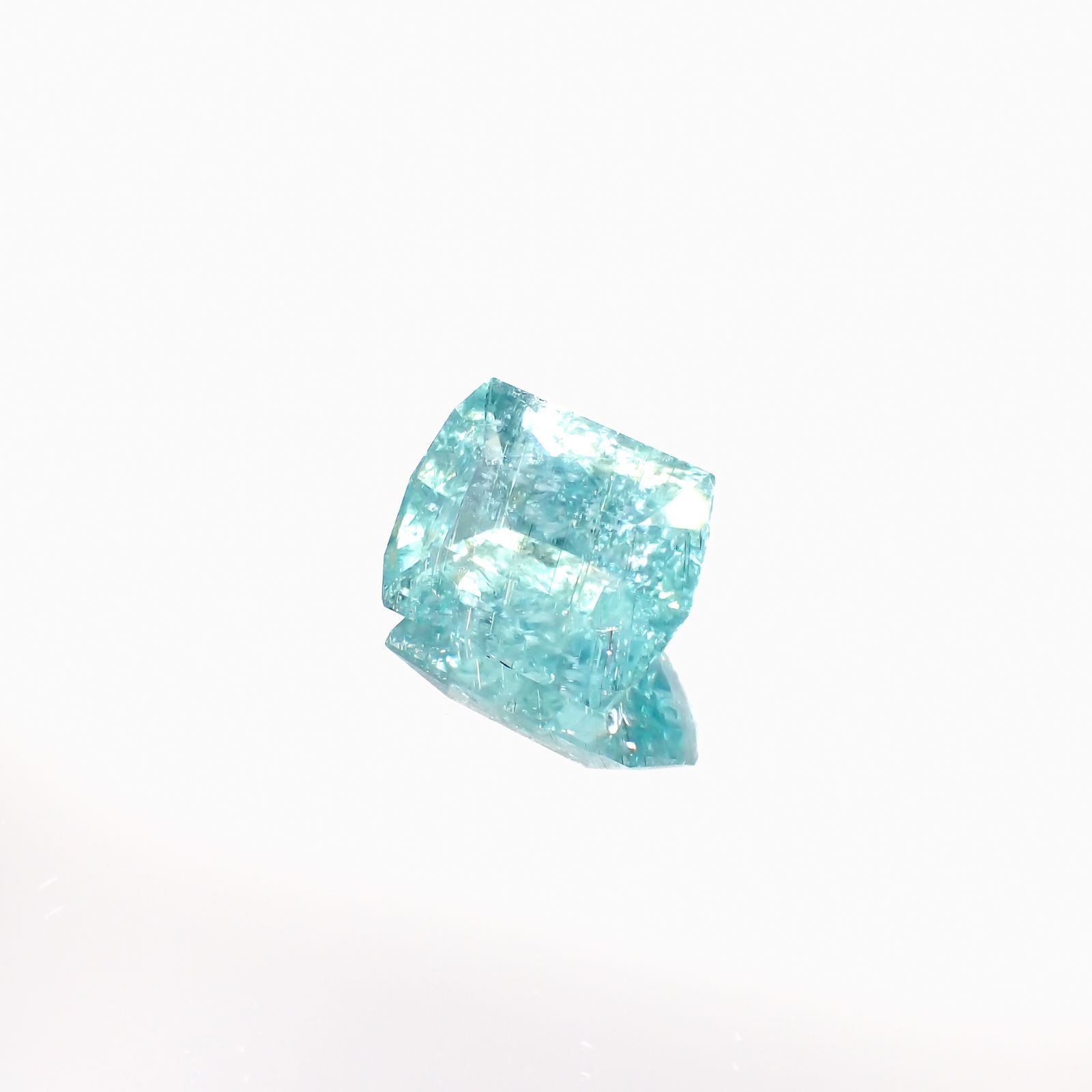 ◇カスタムカット◇パライバトルマリン モザンビーク産 8.89ct[230622508]15.1x11.5mm前後