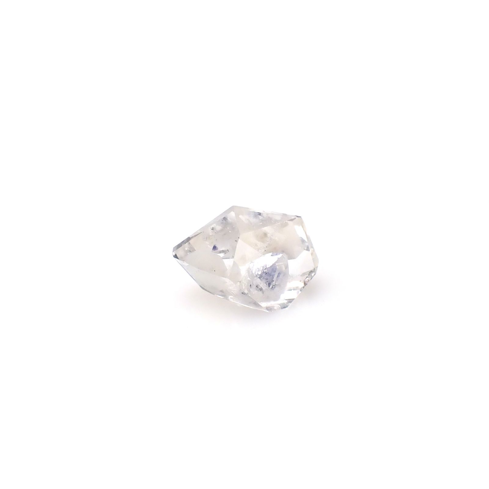 ◇フリーフォーム◇フローライトインクォーツ マダガスカル産 9.35ct [250329956]17.1x11.9mm前後