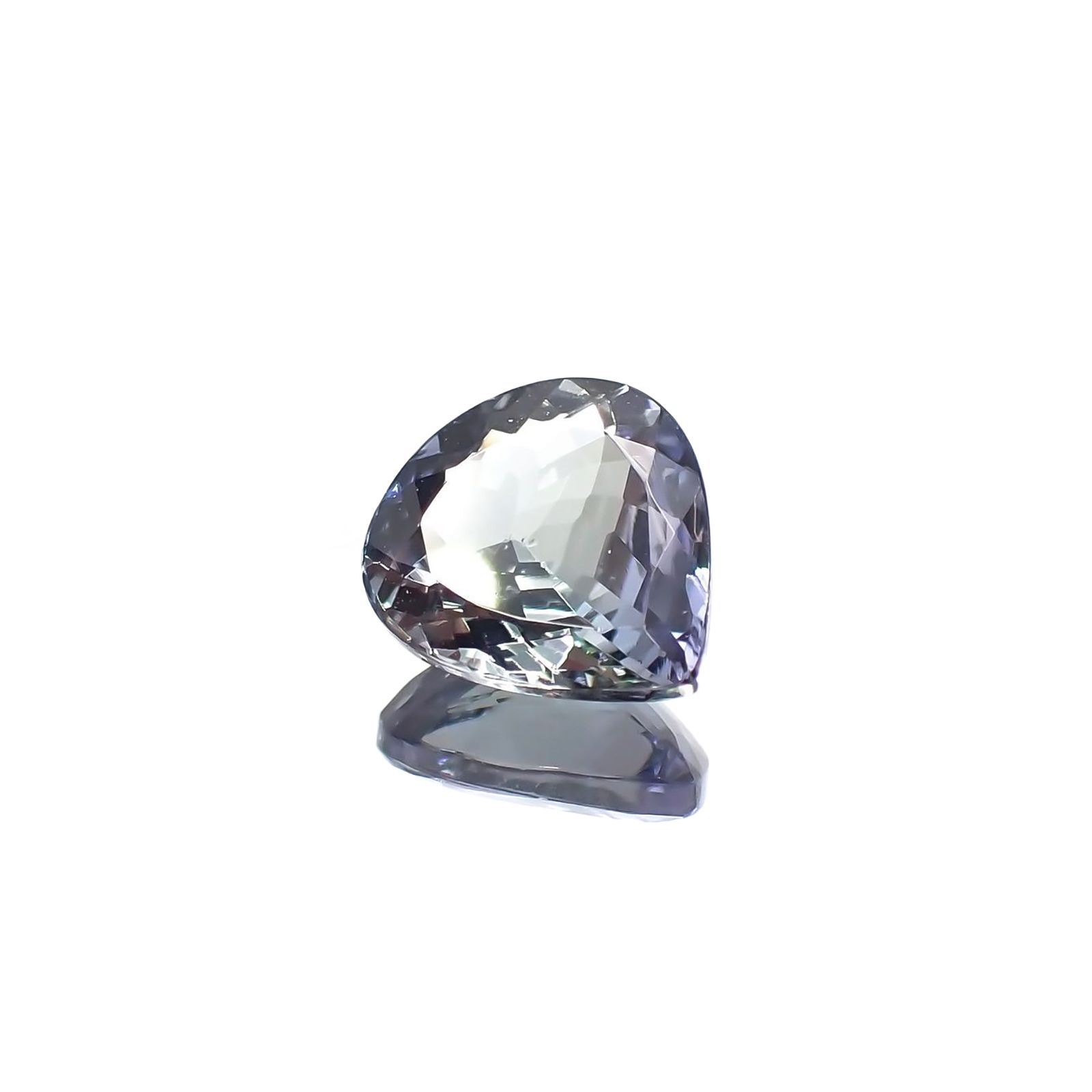 パーティカラータンザナイト(宝石名パーティカラード・ゾイサイト) タンザニア産 ソ付(彩珠) 1.342ct / 7.8x7.1mm前後 [210711816]