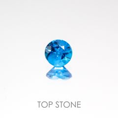 ネオンブルーアパタイト ブラジル産 ルース 0.14ct[20117500]3.1×3.1mm前後