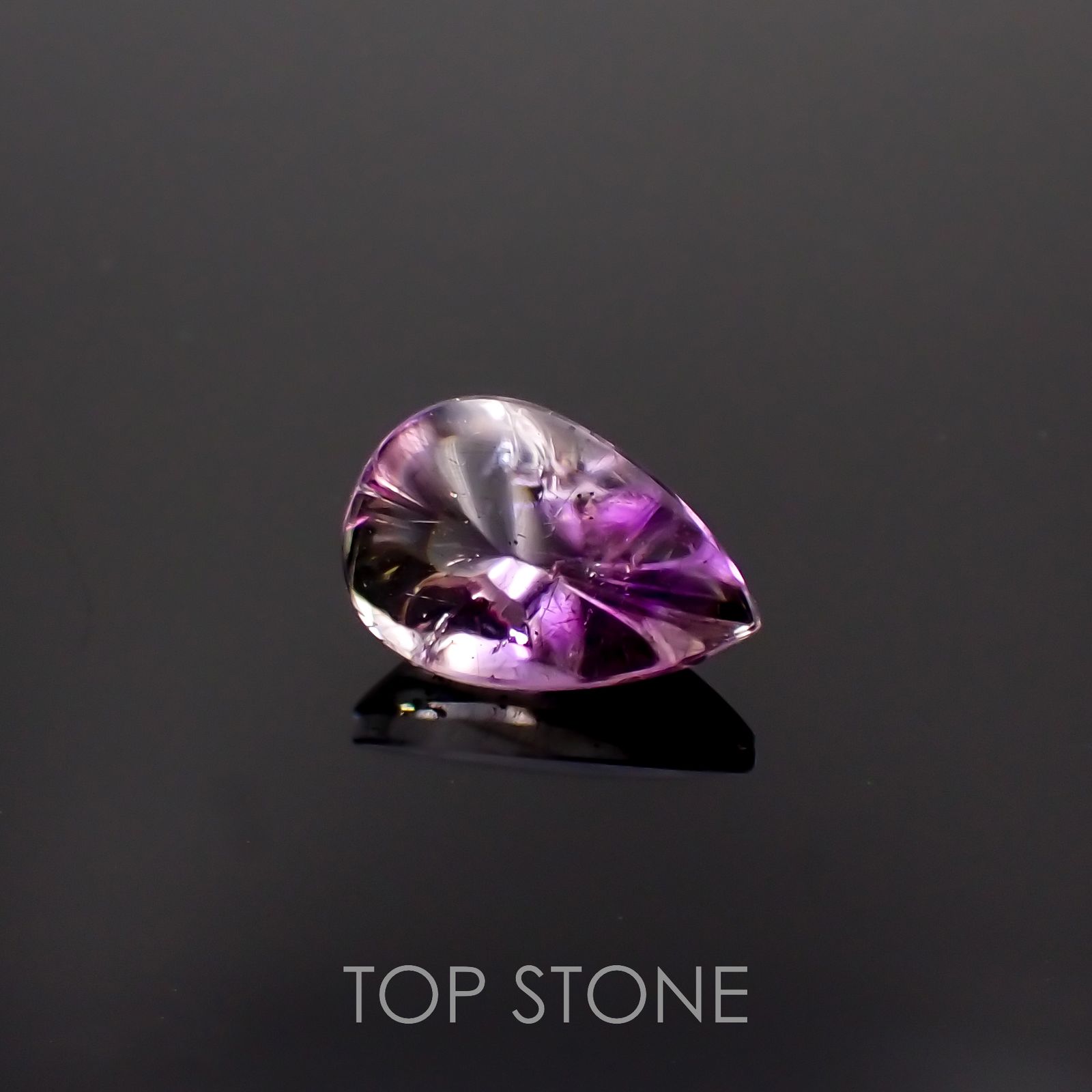 アメジストエレスチャル ブラジル産 10.48ct[230119783]18.7x12.5mm前後