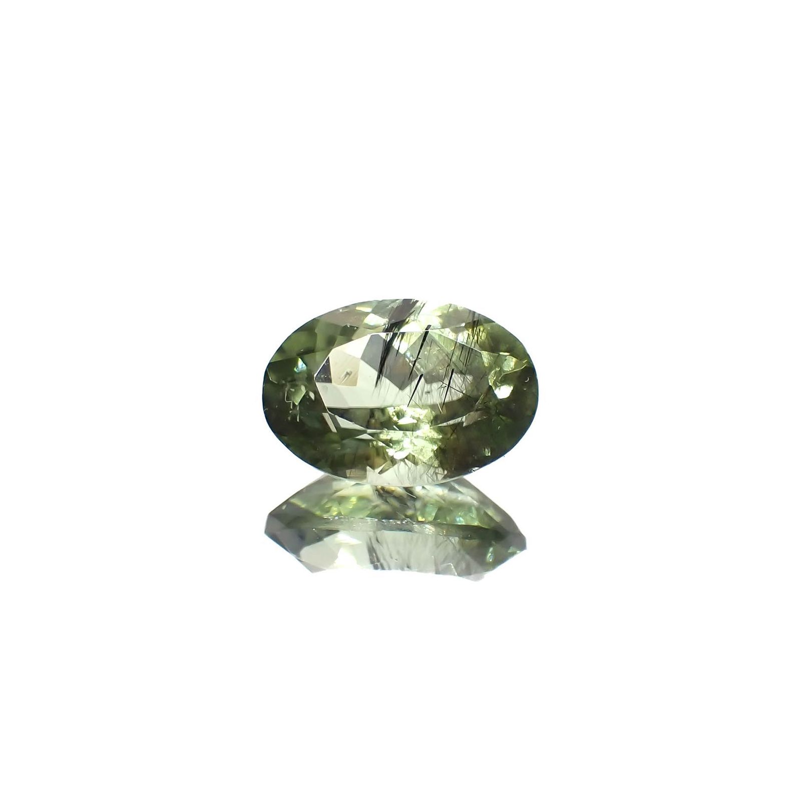 ルドウィジャイトインペリドット パキスタン産 1.66ct / 8.8x6.2mm前後 [260419514]