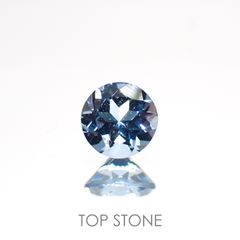 サンタマリアアクアマリン(宝石名アクアマリン)ブラジル産 0.22ct 識別済[220114677]4x3.9mm前後