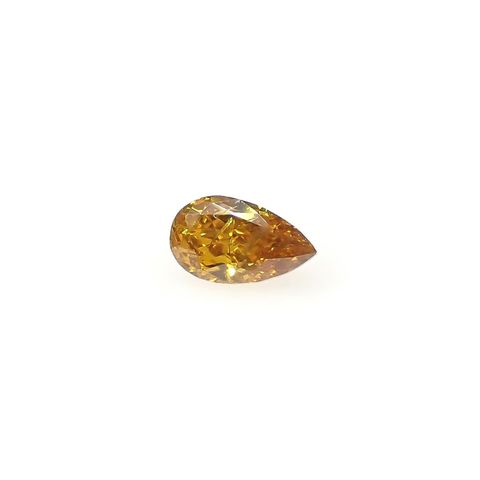 イエローダイヤモンド I-1 | FANCY VIVID ORANGE YELLOW(宝石名ダイアモンド) ソ付(CGL) 0.098ct / 3.87x2.26mm前後 [240427042]