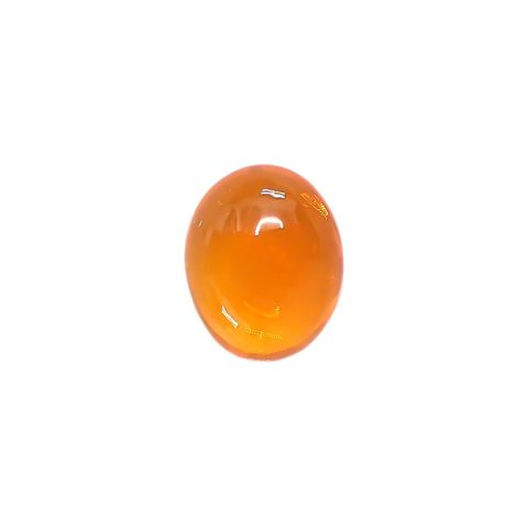 ファイヤーオパール(宝石名ファイヤー・オパール)メキシコ産 0.73ct 識別済[231124112]7x5.7mm前後