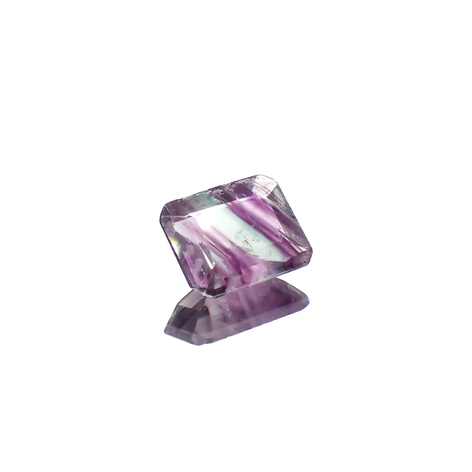 パーティカラーフローライト フルオレッセンス ブラジル産 3.14ct[240326906]10x8mm前後