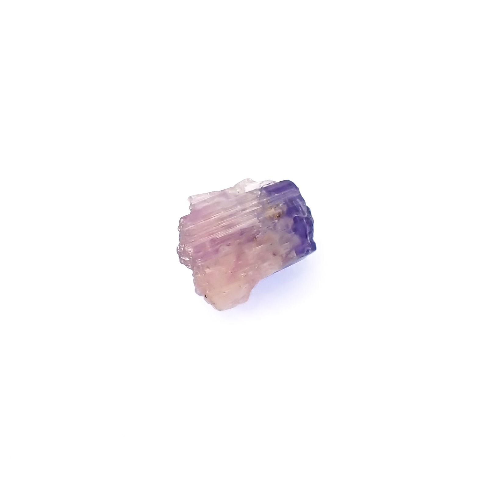バイカラータンザナイト 原石 タンザニア産 5.87ct[231224990]12.2x9.7mm前後