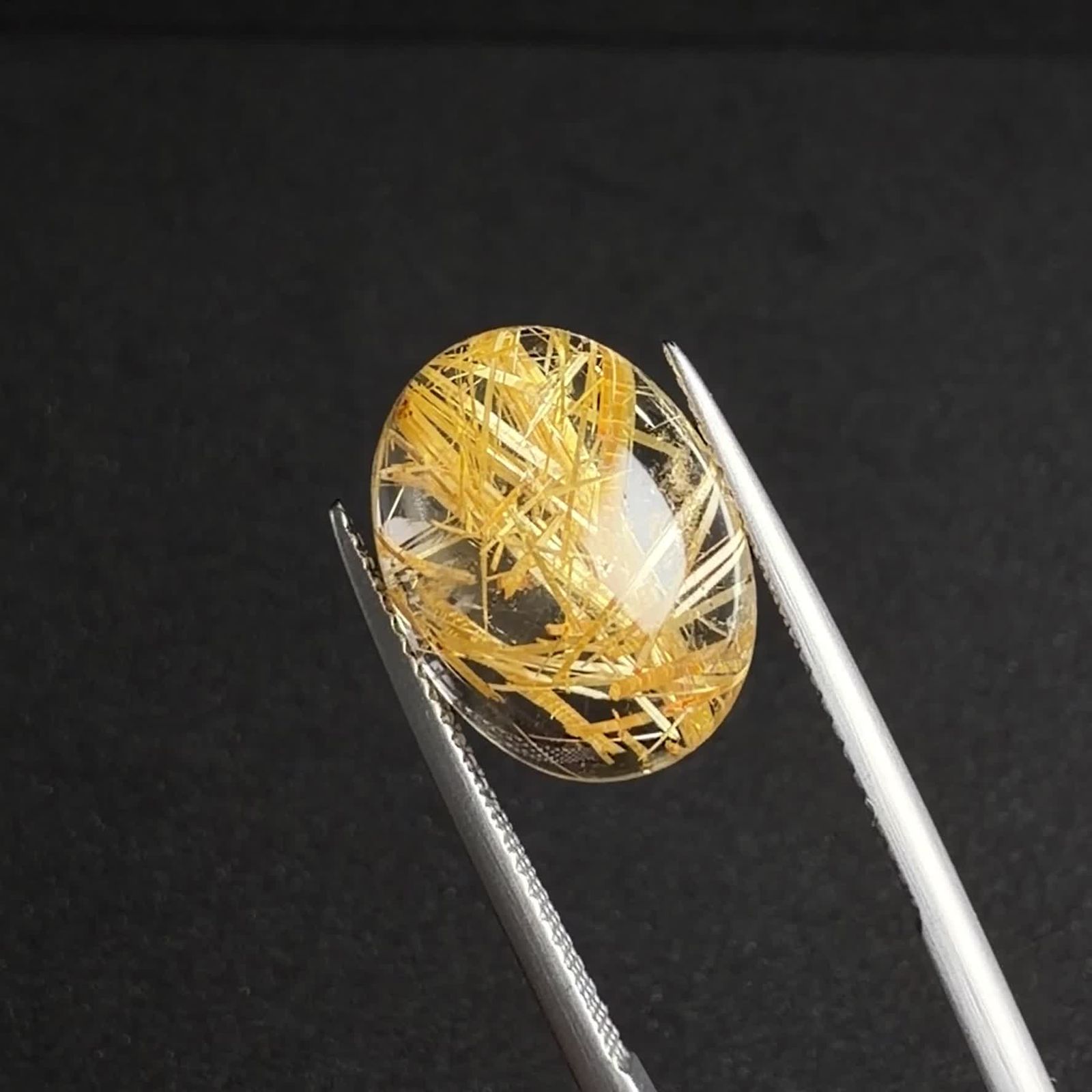 ルチルクォーツ ブラジル産 9.94ct / 16x12.1mm前後 [260732400] | TOP