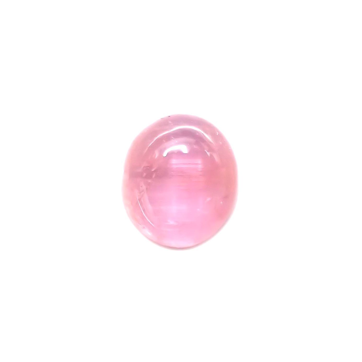 ペツォッタイトキャッツアイ(ラズベリル)(宝石名ペツォッタイト・キャッツアイ) マダガスカル産 0.348ct ソ付(彩珠)[210711979]4.7×4mm前後