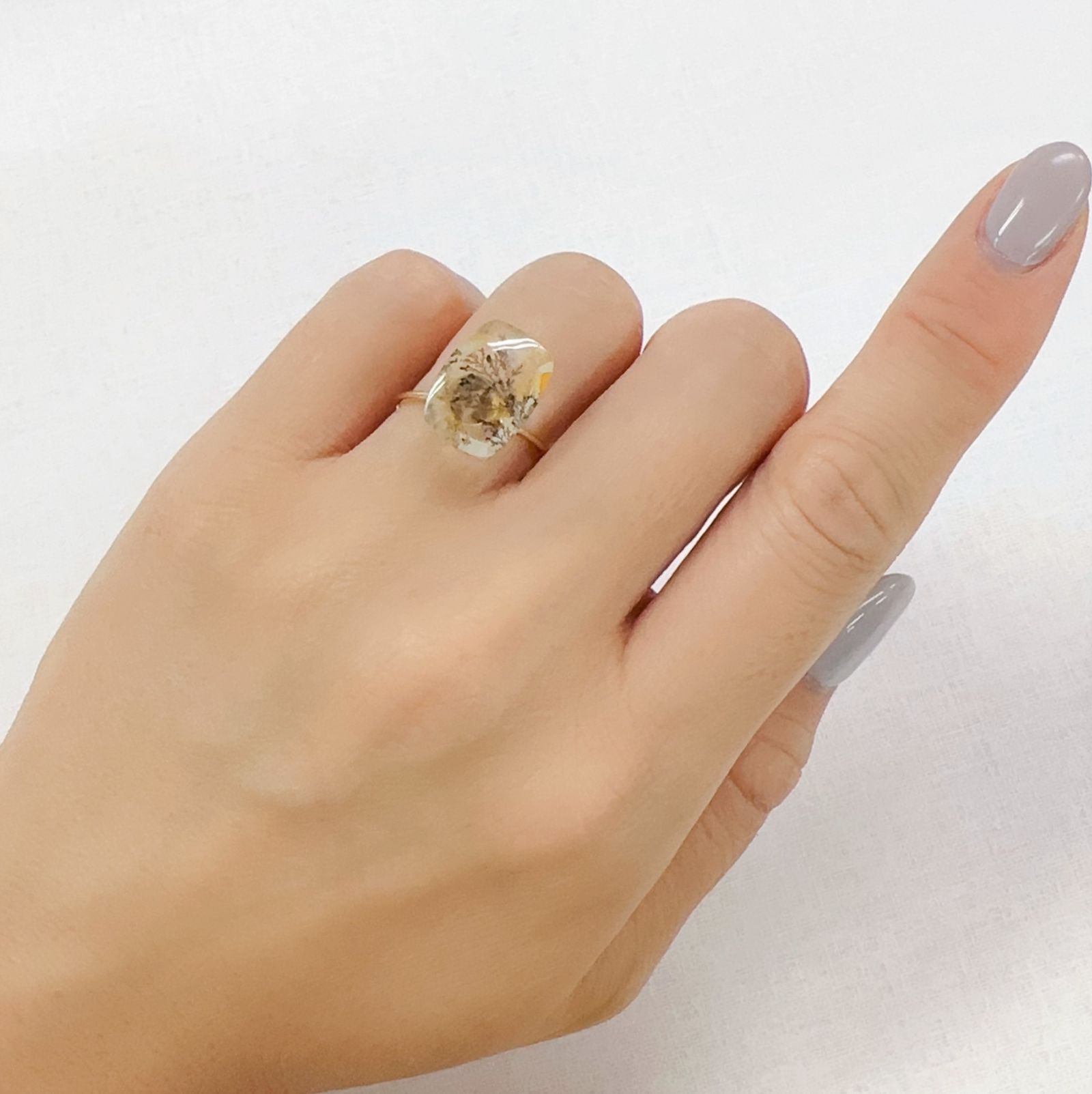 デンドリチッククォーツ ブラジル産 4.21ct[230823248]10.2x14.1mm前後