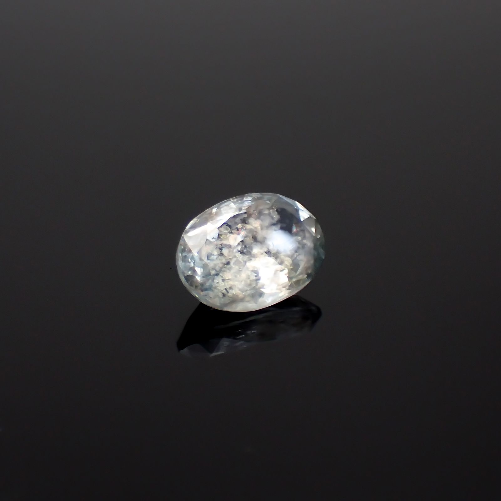 アベンチュリンアクアマリン ナイジェリア産 2.16ct[231224709]10.4x7.4mm前後