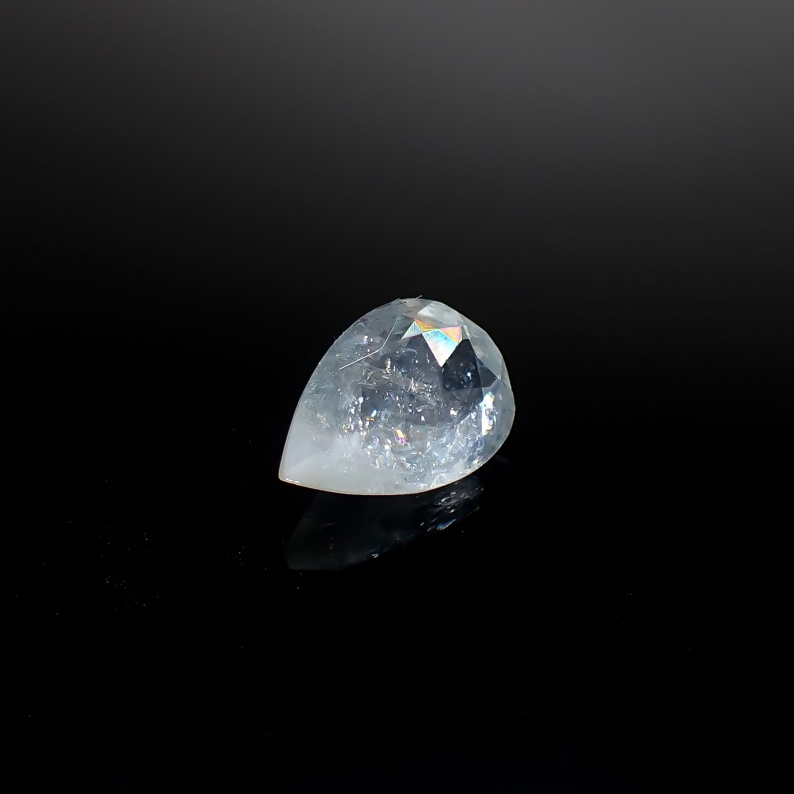 イリデッセンスアクアマリン ブラジル産 3.09ct [250730700]12.9x8.8mm前後